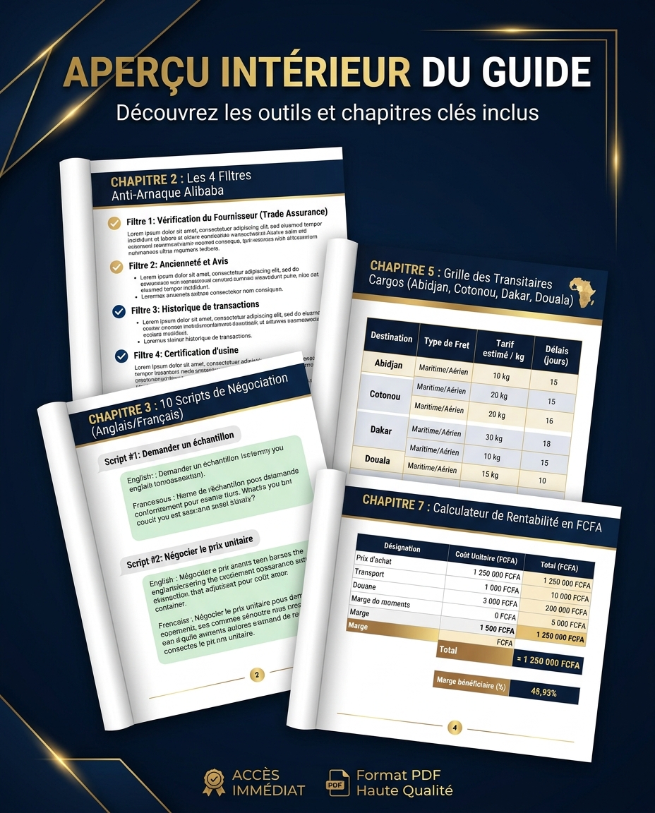 Aperçu des 4 pages intérieures